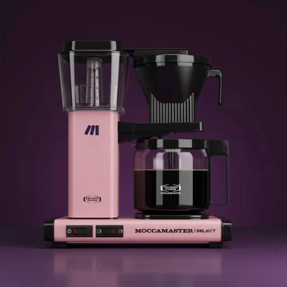 Pink Moccamaster coffee maker